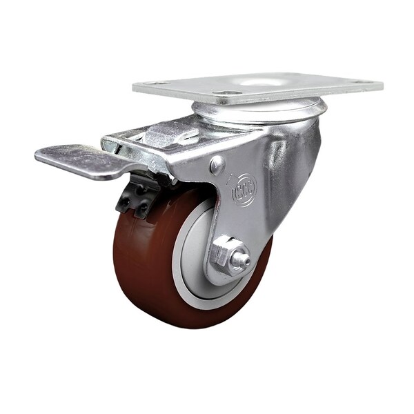 Baker's Mark 176BINCSTSW Replacement Caster with Brakes